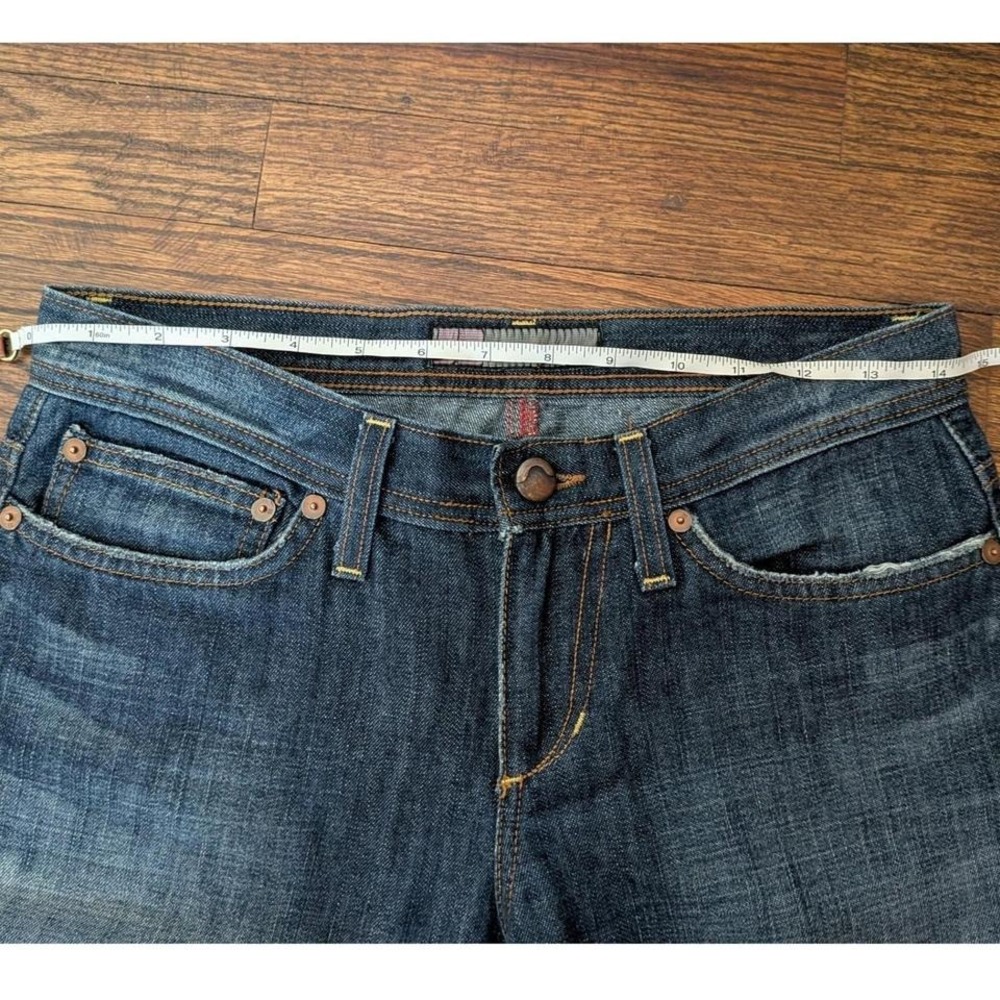 Vintage Joes Jeans Womens Y2K Bootcut Dark Wash Denim Blue W25 Made in USA 2000s - Picture 6 of 9
